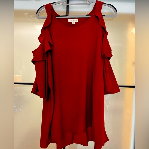 Umgee 2xl cut out shoulder blouse perfect for gameday - Picture 1 of 5